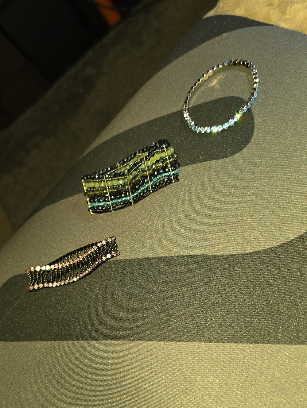 Beautiful Handmade Crystal Stretch Bracelet Set - Multicolor Sparkle
